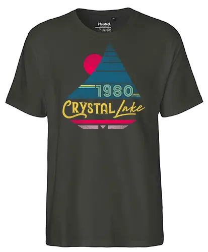 Crystal Lake Visions - Crystal Lake, 80s, 1980, horror, friday the 13th - Fairtrade T-Shirt