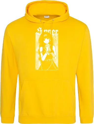 Anime Goth Girl - goth, anime, goth girl, anime girl, waifu, alluka, born sinner, manga, gothic, weeb, otaku, hxh, parody, humor, crossover - Standard Hoodie