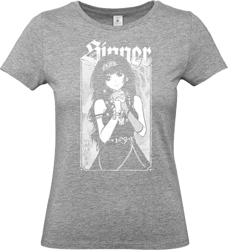 Anime Goth Girl - goth, anime, goth girl, anime girl, waifu, alluka, born sinner, manga, gothic, weeb, otaku, hxh, parody, humor, crossover - Standard T-Shirt (Frauen)