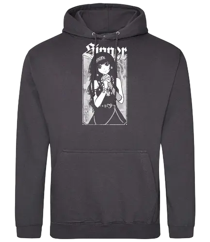Anime Goth Girl - goth, anime, goth girl, anime girl, waifu, alluka, born sinner, manga, gothic, weeb, otaku, hxh, parody, humor, crossover - Standard Hoodie