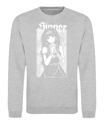 Anime Goth Girl - goth, anime, goth girl, anime girl, waifu, alluka, born sinner, manga, gothic, weeb, otaku, hxh, parody, humor, crossover - Sweatshirt