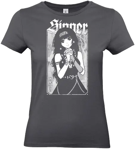 Anime Goth Girl - goth, anime, goth girl, anime girl, waifu, alluka, born sinner, manga, gothic, weeb, otaku, hxh, parody, humor, crossover - Standard T-Shirt (Frauen)