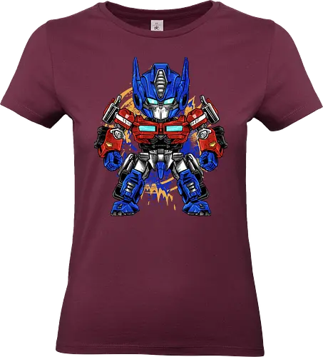 chibi optimus - robot, transformation, mechanics, nemesis, prime, chibi, cool, darkness, villain, superhero - Standard T-Shirt (Frauen)
