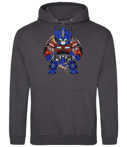 chibi optimus - robot, transformation, mechanics, nemesis, prime, chibi, cool, darkness, villain, superhero - Standard Hoodie