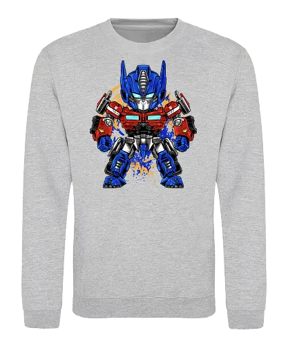 chibi optimus - robot, transformation, mechanics, nemesis, prime, chibi, cool, darkness, villain, superhero - Sweatshirt