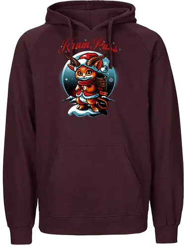 KramPuss - christmas, xmas, krampus, cat, kitty, cute, Weihnachten - Fairtrade Hoodie