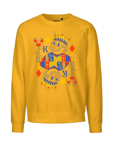 Mushroom king - mario, Mario, game, geek, nerd, op - Fairtrade Sweatshirt