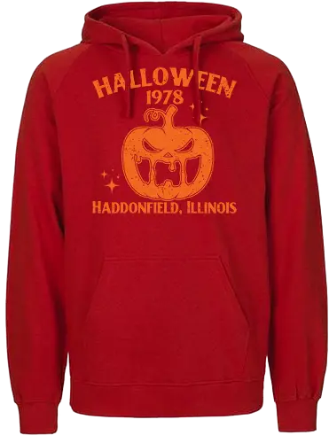 Halloween 1978 - pumpkin, halloween, vintage, horror, graphic, spooky, 1978, haddonfield, illinois, design - Fairtrade Hoodie