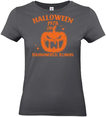 Halloween 1978 - pumpkin, halloween, vintage, horror, graphic, spooky, 1978, haddonfield, illinois, design - Standard T-Shirt (Frauen)