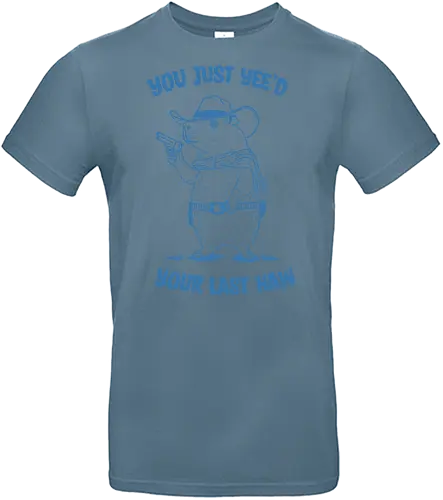 Your Last Haw - you just yeed, your last haw, minimalist, capy, capybara, funny, fun, humor, meme, western, cowboy - Standard T-Shirt
