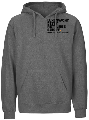 Luxusyacht mit Herz - Fairtrade Hoodie