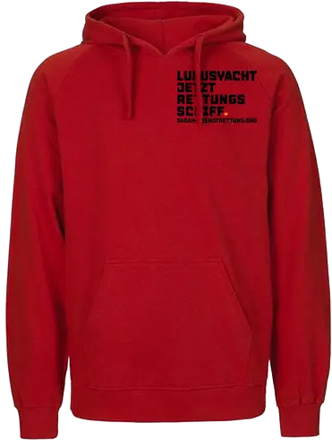 Luxusyacht mit Herz - Fairtrade Hoodie