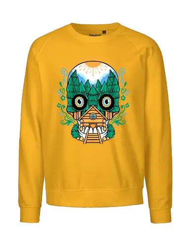spooky nature - horror, halloween, cool, cute, fun, Pen and Paper, game, plant, cartoon, monster - Fairtrade Sweatshirt