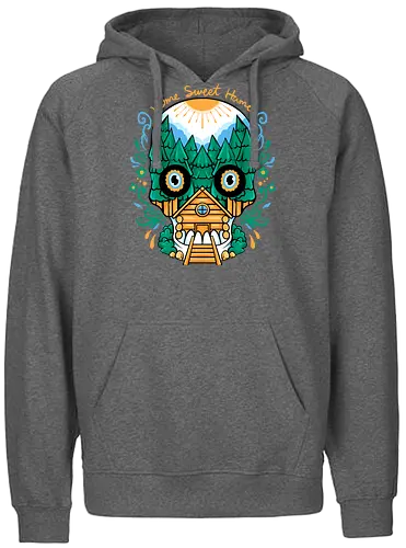 spooky nature - horror, halloween, cool, cute, fun, Pen and Paper, game, plant, cartoon, monster - Fairtrade Hoodie