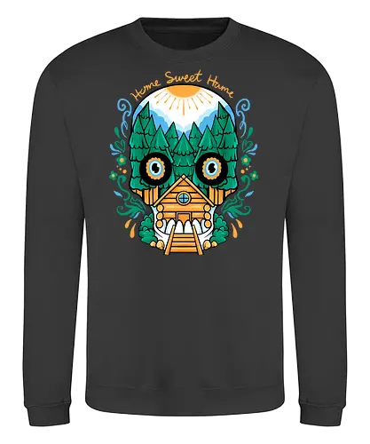 spooky nature - horror, halloween, cool, cute, fun, Pen and Paper, game, plant, cartoon, monster - Sweatshirt