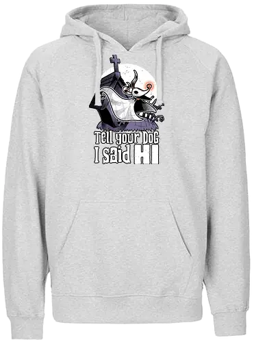 Ghost Animation Dog - Ghost, Dog, Pet, Graveyard, Grave, Halloween, Stop Motion, Movie, Animation, Classic, Spooky Season, Spooky - Fairtrade Hoodie