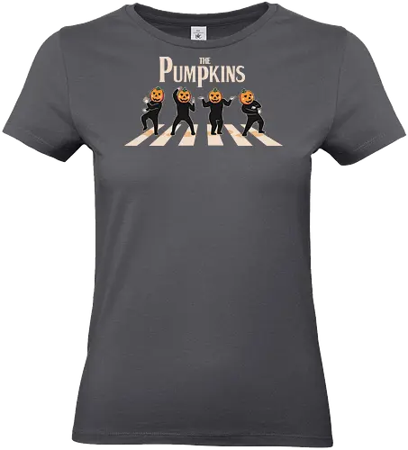 The Pumpkins - Pumpkin, halloween, spooky, scary, beatles, abbey road, dance - Standard T-Shirt (Frauen)