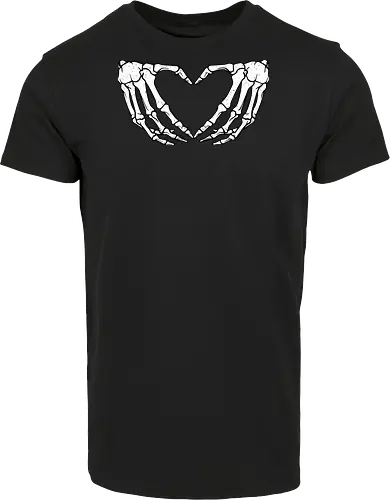  skeletal hands form a heart