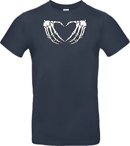  skeletal hands form a heart