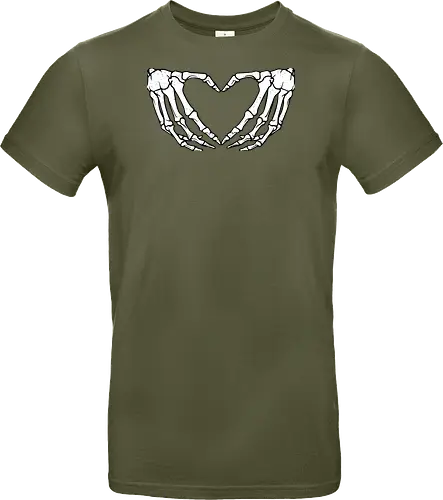  skeletal hands form a heart