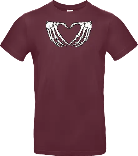  skeletal hands form a heart