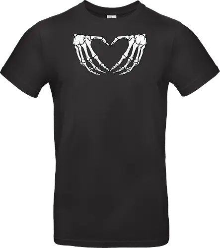  skeletal hands form a heart