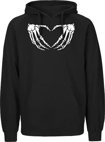  skeletal hands form a heart
