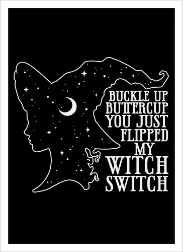 Buckle up buttercup you just flipped my witch switch