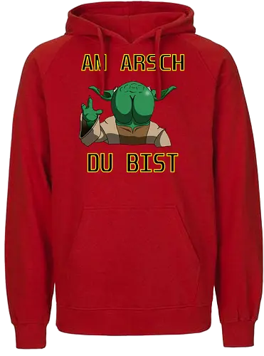 Yodarsch - Lustig, Space Opera, Alien, Nerd, Sterne - Fairtrade Hoodie