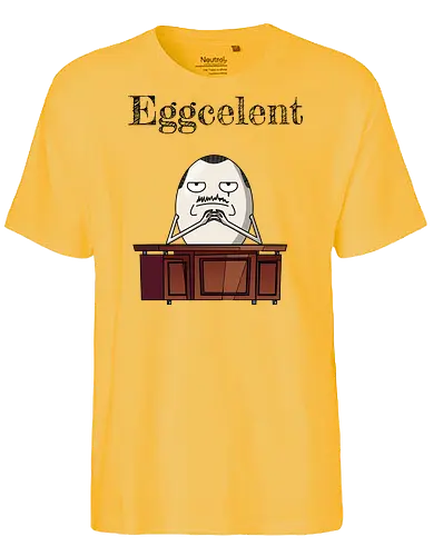 Eggselent - lustig, Ei, Pate, Godfather, Mafia - Fairtrade T-Shirt