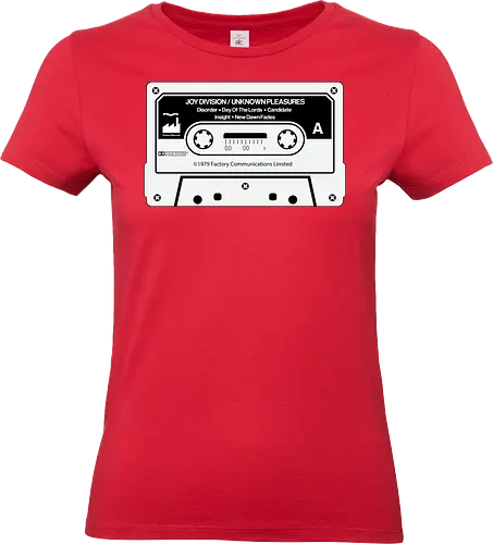 Music White K-7 Tape  Vintage Art  - music, funny pop, funny quote, funnytee, geek, humor, ian curtis, joke, Music, meme, nerd, parody, post punk, unknown pleasures, vintage - Standard T-Shirt (Frauen)