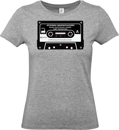 Music K-7 Tape Vintage Art - music, funny, pop, funny quote, funny sayings, geek, humor, ian curtis, joke, Music, meme, new order, parody, post punk, unknown pleasures, vintage - Standard T-Shirt (Frauen)