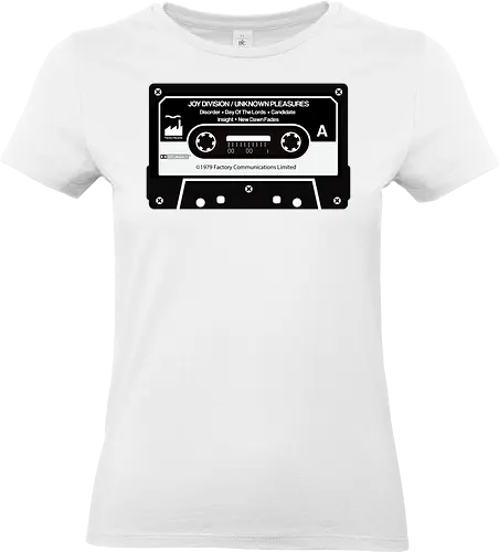 Music K-7 Tape Vintage Art - music, funny, pop, funny quote, funny sayings, geek, humor, ian curtis, joke, Music, meme, new order, parody, post punk, unknown pleasures, vintage - Standard T-Shirt (Frauen)
