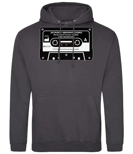 Music K-7 Tape Vintage Art - music, funny, pop, funny quote, funny sayings, geek, humor, ian curtis, joke, Music, meme, new order, parody, post punk, unknown pleasures, vintage - Standard Hoodie