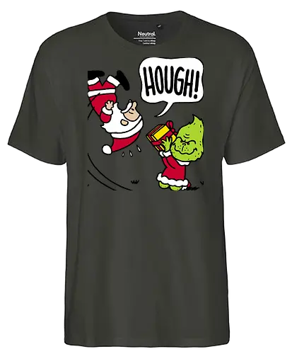 Not Your Gift! - grinch, the-grinch, santa, santa-claus, peanuts, mashup, comics - Fairtrade T-Shirt