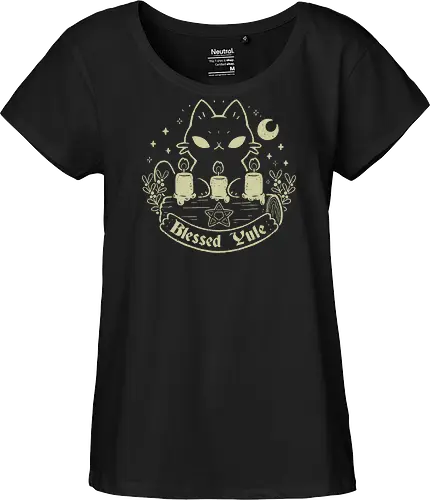 Blessed Yule Black Cat