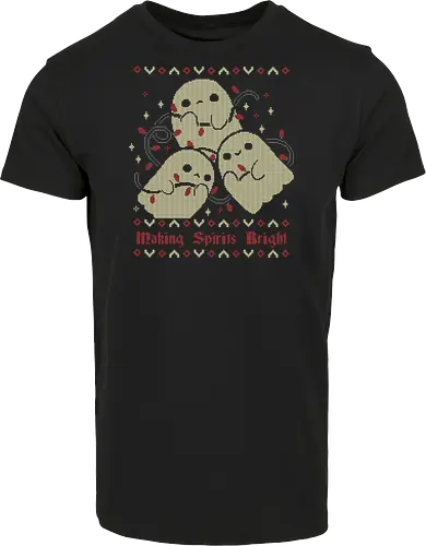 Cute Ghosts Making Spirits Bright UGLY CHRISTMAS