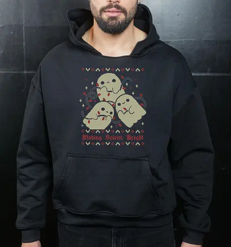 Cute Ghosts Making Spirits Bright UGLY CHRISTMAS