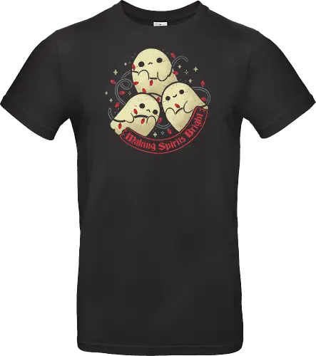 Cute Ghosts Making Spirits Bright