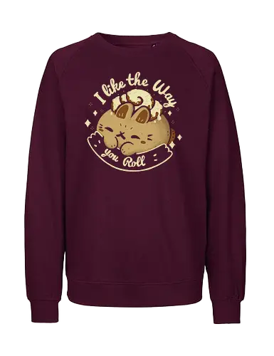 Kawaii Cinnamon Roll Bunny - cinnamon roll, cinnabon, cute, food, kawaii, bunny - Fairtrade Sweatshirt