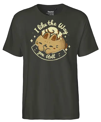 Kawaii Cinnamon Roll Bunny - cinnamon roll, cinnabon, cute, food, kawaii, bunny - Fairtrade T-Shirt