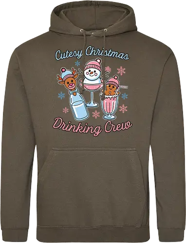 Cutesy Christmas Drinking Crew