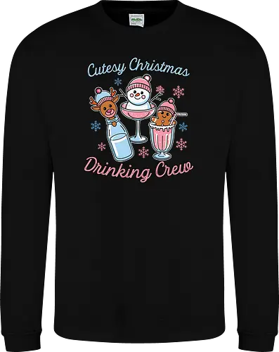 Cutesy Christmas Drinking Crew