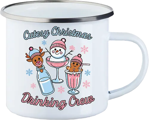Cutesy Christmas Drinking Crew