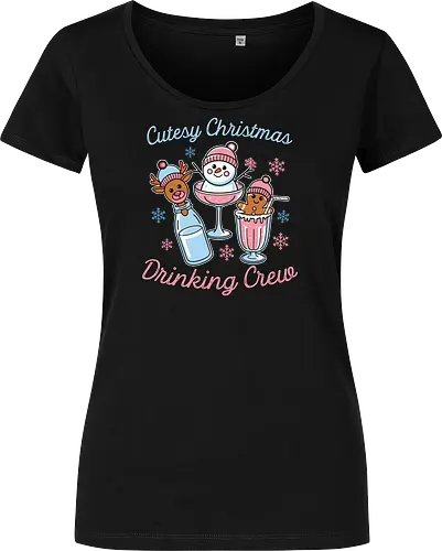 Cutesy Christmas Drinking Crew
