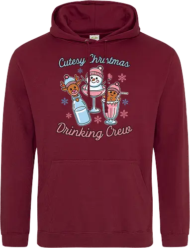 Cutesy Christmas Drinking Crew