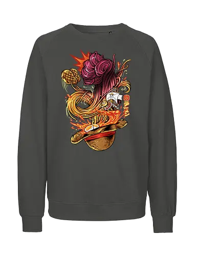 straw hat ramen  - anime, ramen, Pirate, strawhat, spice, spicy, culinary, food, foodie, yummy, delicious, gear3 - Fairtrade Sweatshirt