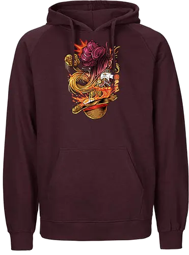 straw hat ramen  - anime, ramen, Pirate, strawhat, spice, spicy, culinary, food, foodie, yummy, delicious, gear3 - Fairtrade Hoodie