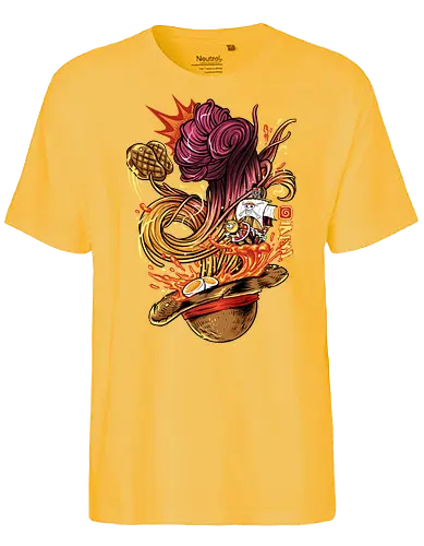 straw hat ramen  - anime, ramen, Pirate, strawhat, spice, spicy, culinary, food, foodie, yummy, delicious, gear3 - Fairtrade T-Shirt