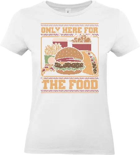 Ugly Sweater Fast Food - Food, Fast Food, Fast-food, Street Food, Ugly Sweater, Holiday, Christmas, Merry Christmas, Ugly Christmas Sweater, Pizza, Taco, Tacos, Fries, Soda, Fried, Chicken, Chicken Nuggets, Burger - Standard T-Shirt (Frauen)